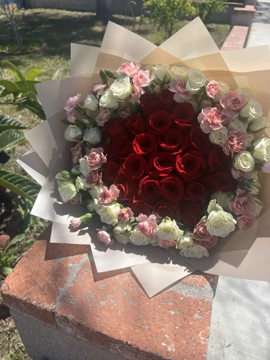 Handcrafted flower arrangement made by Little Garden by Lily.
